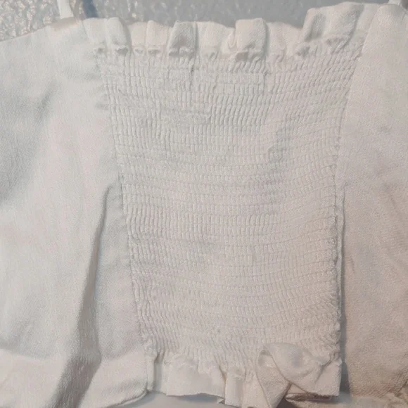 Zara Crop Top Tie Straps Size Small - Picture 4 of 14